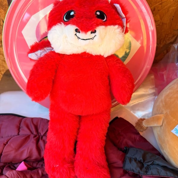 Fiesta Red Dragon Stuffed Animal Plush Toy
