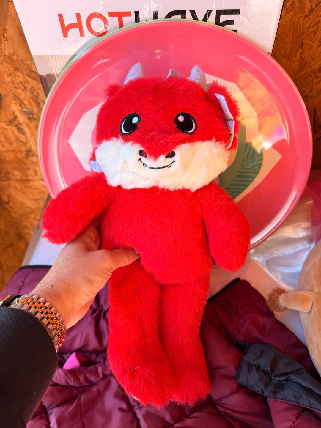 Fiesta Red Dragon Stuffed Animal Plush Toy 2