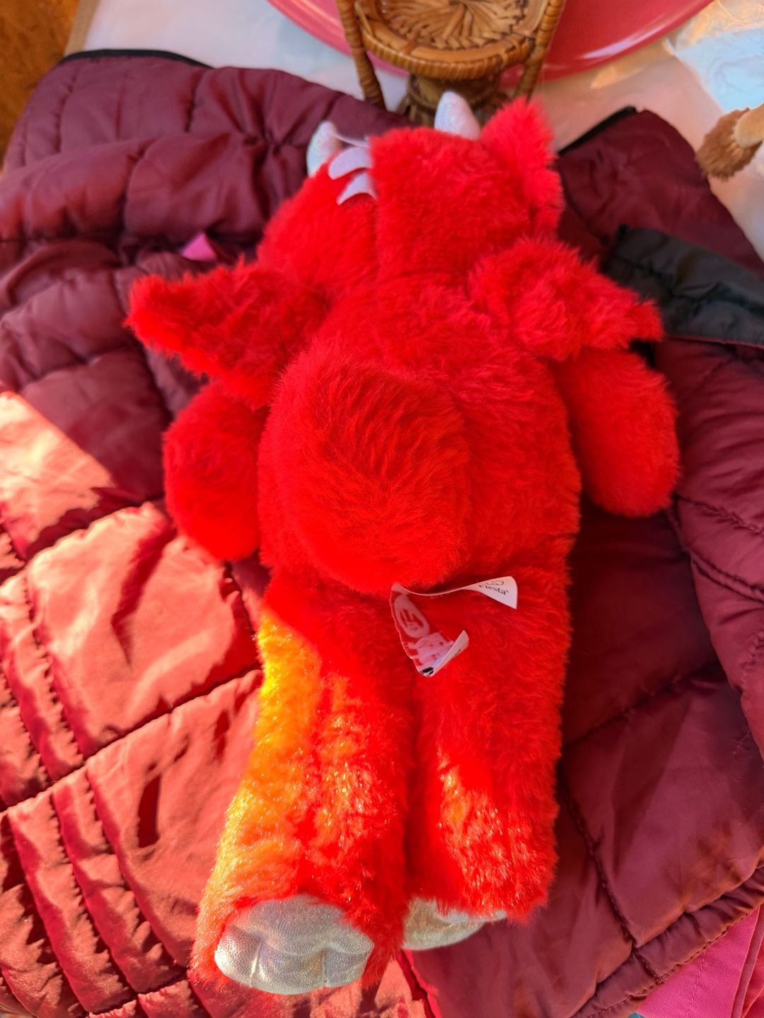 Fiesta Red Dragon Stuffed Animal Plush Toy 4