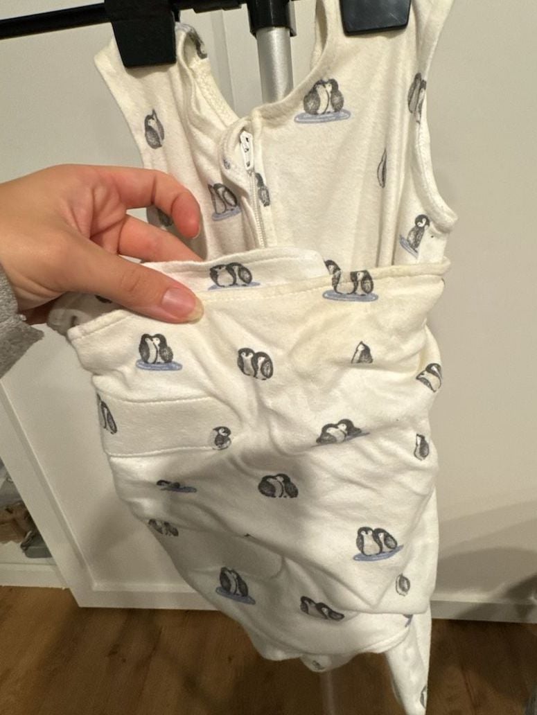 Halo SleepSack Swaddle Size NB/0-3M Penguin Print Cotton 2
