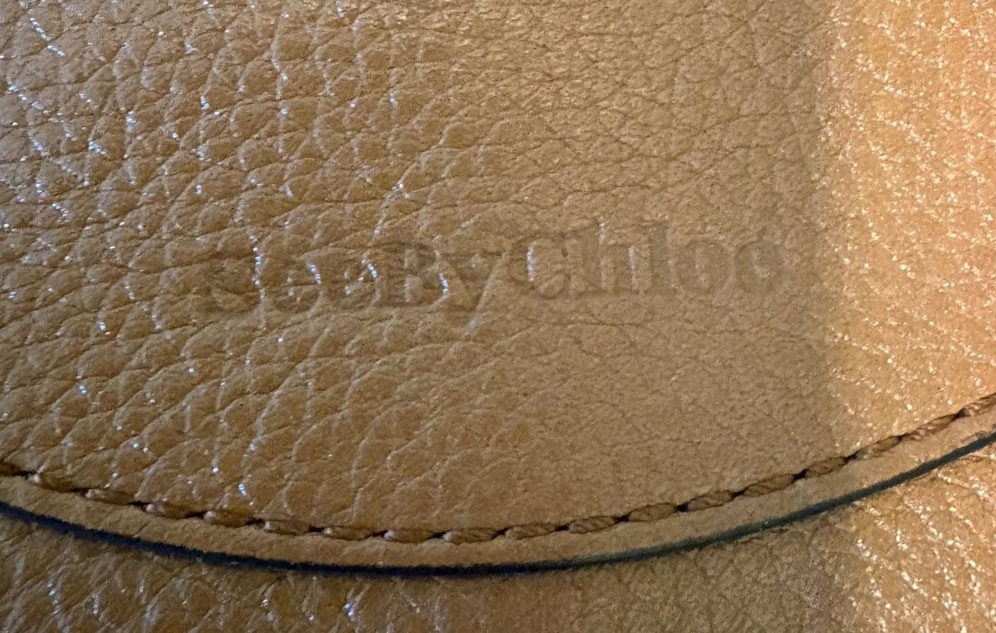 GUC See By Chloé Olga Backpack Caramel Brown Leather 9
