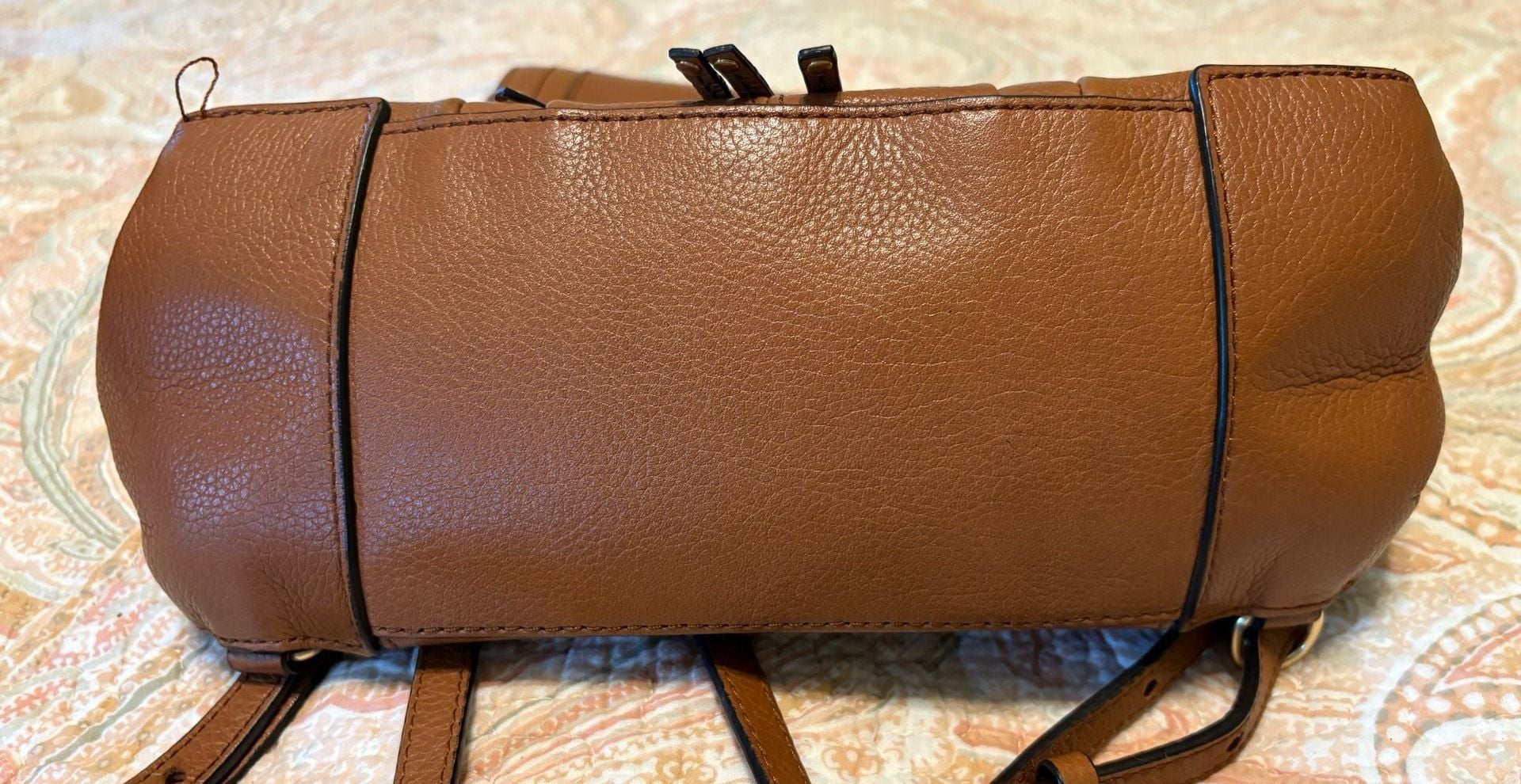 GUC See By Chloé Olga Backpack Caramel Brown Leather 14