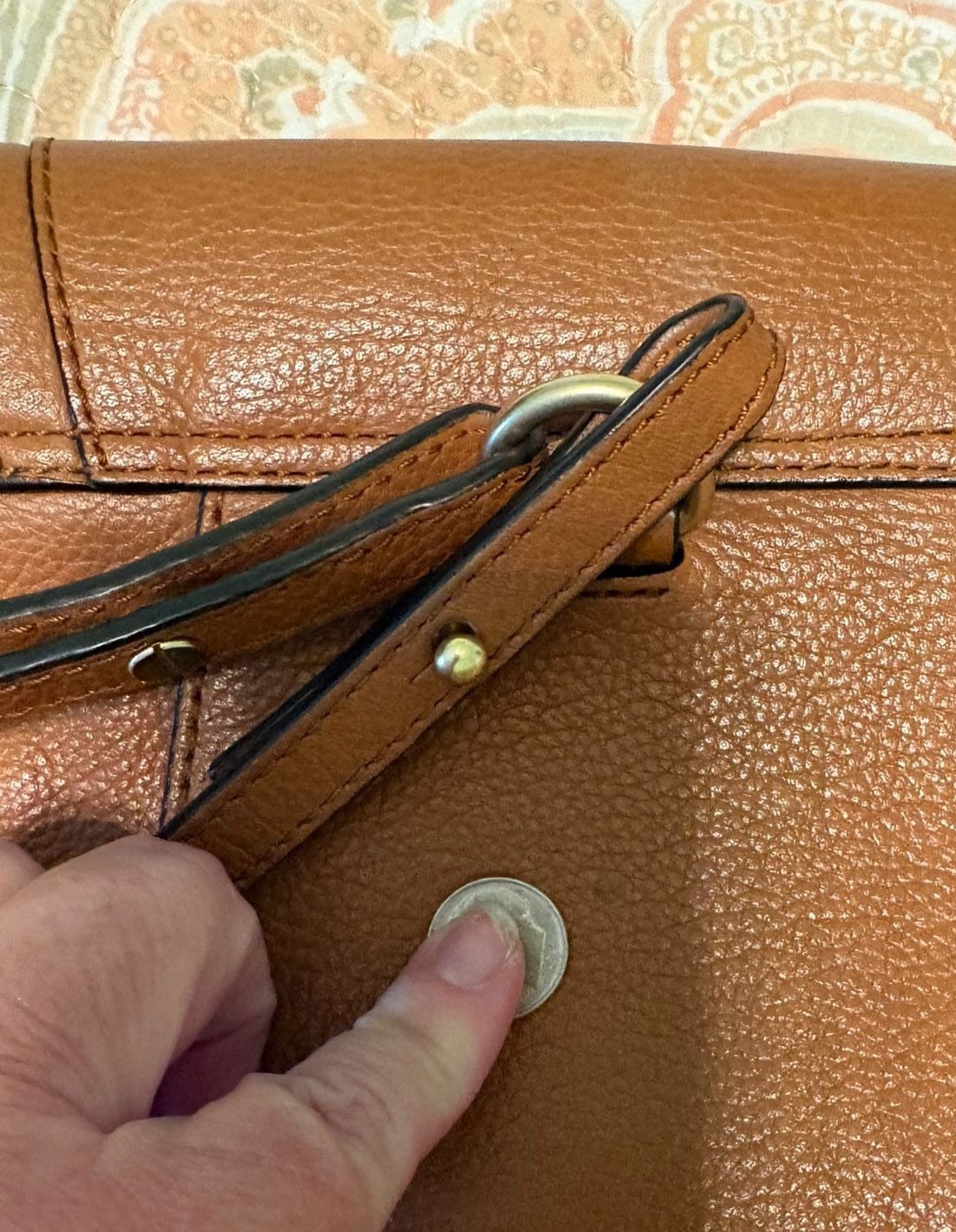 GUC See By Chloé Olga Backpack Caramel Brown Leather 19
