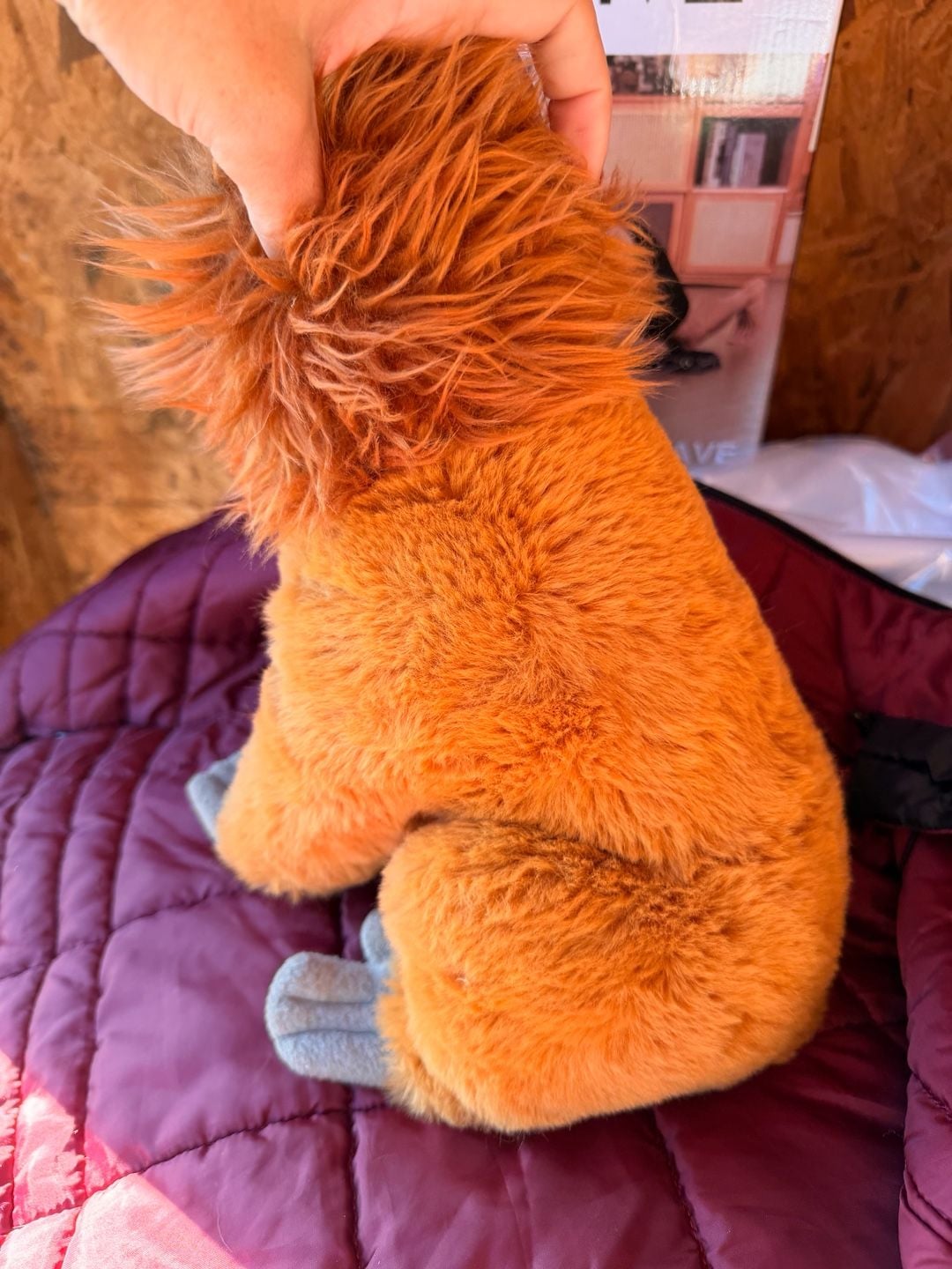 FAO Schwarz Golden Lion Tamarin Monkey Plush Stuffed Animal Orange 2