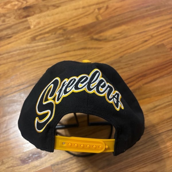 47 Brand Pittsburgh Steelers Snapback Hat Black Yellow One Size