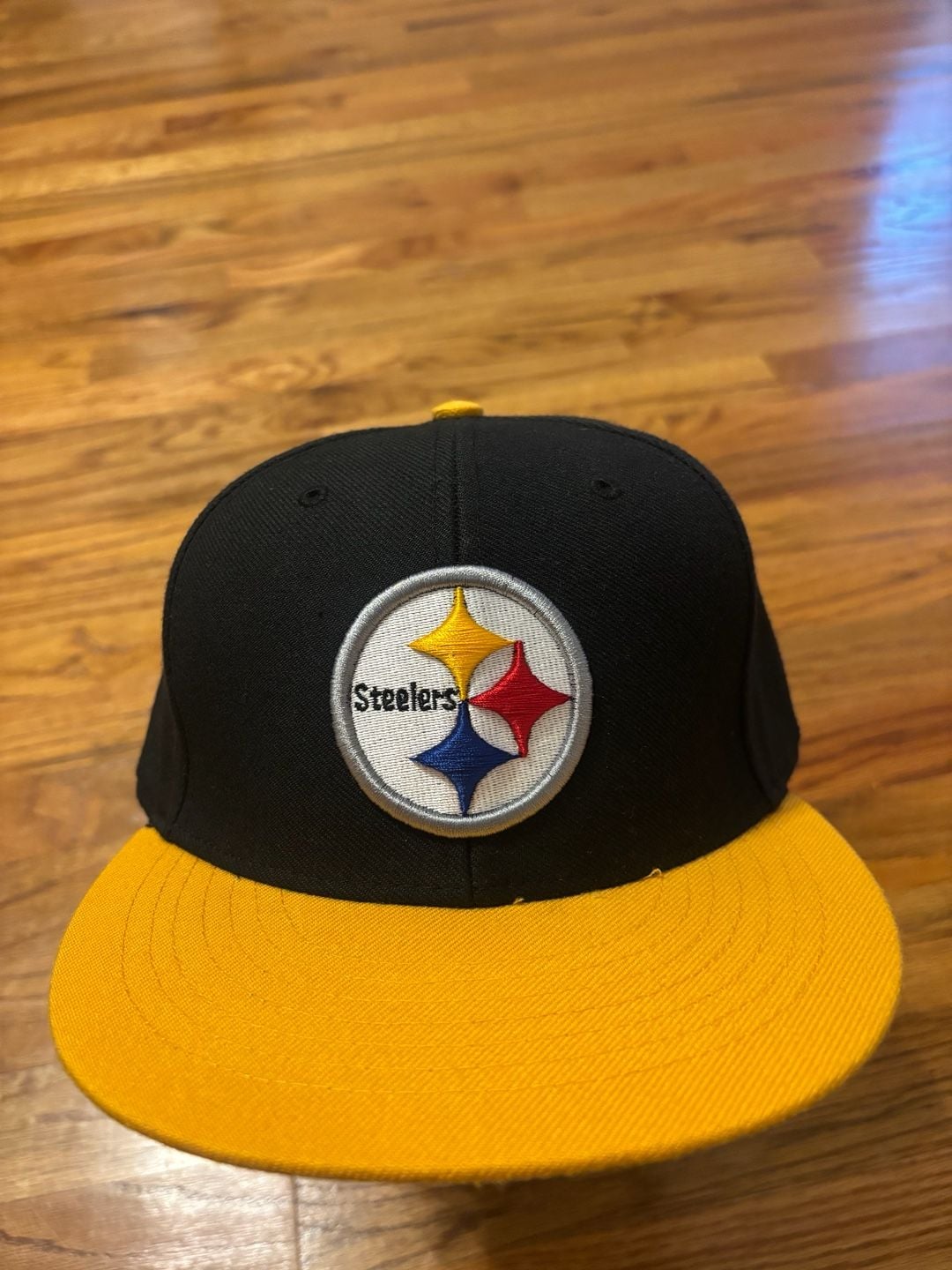 47 Brand Pittsburgh Steelers Snapback Hat Black Yellow One Size 3