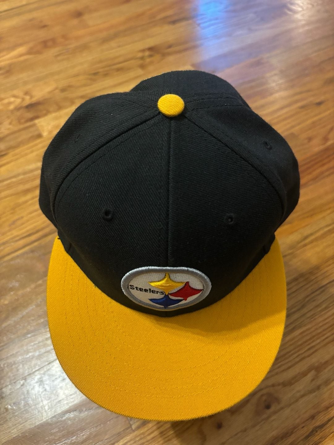 47 Brand Pittsburgh Steelers Snapback Hat Black Yellow One Size 4