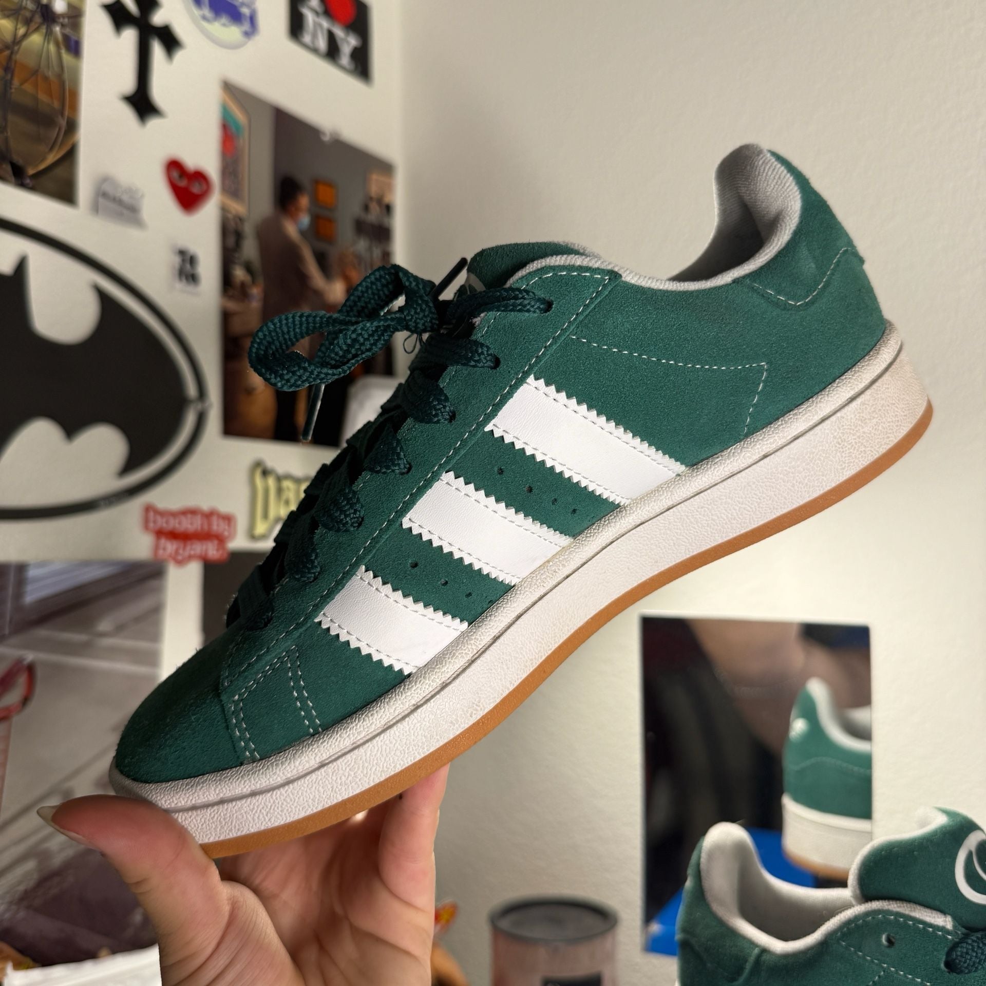 Adidas Campus 00s Size 7 Dark Green and White (Box not included) 8