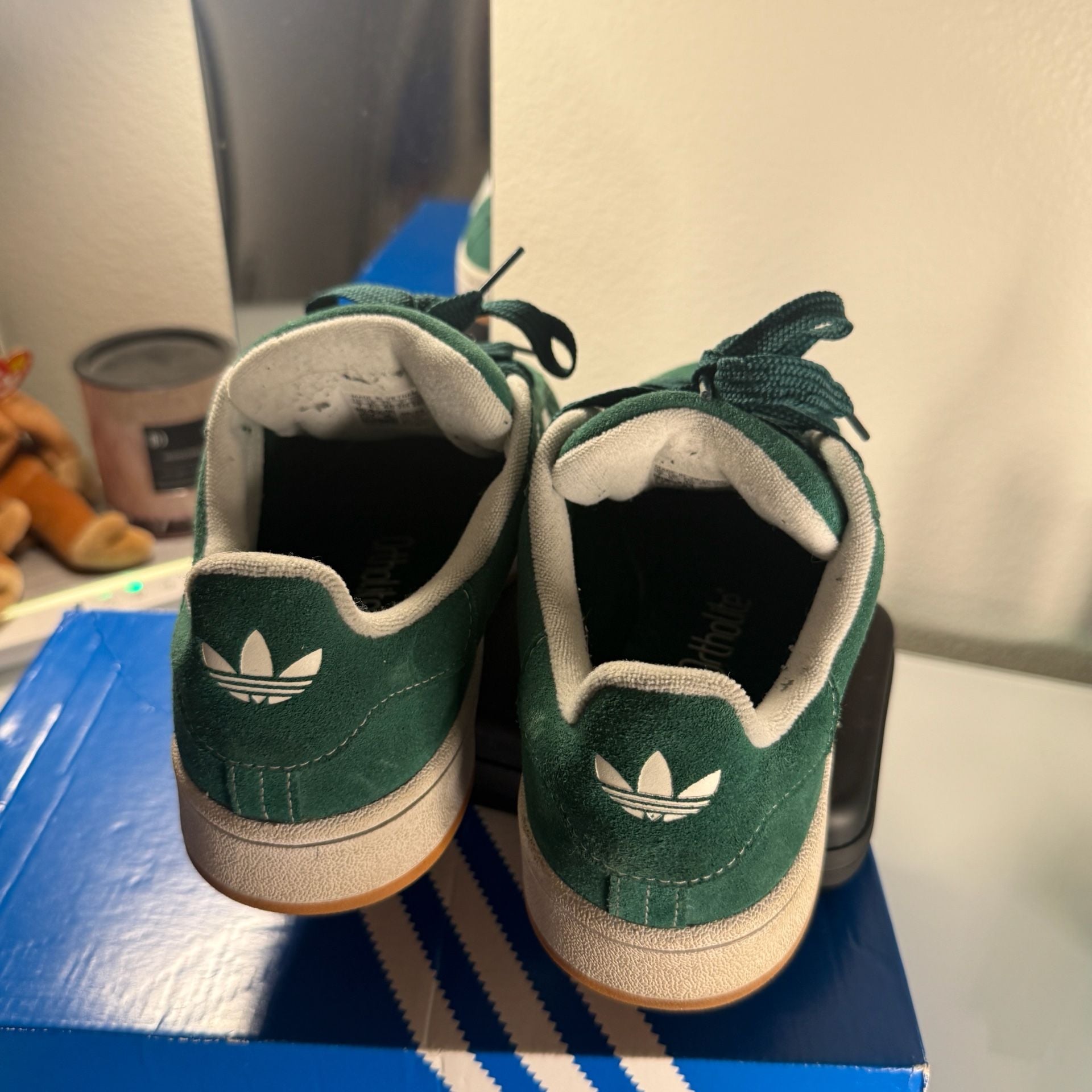 Adidas Campus 00s Size 7 Dark Green and White (Box not included) 9