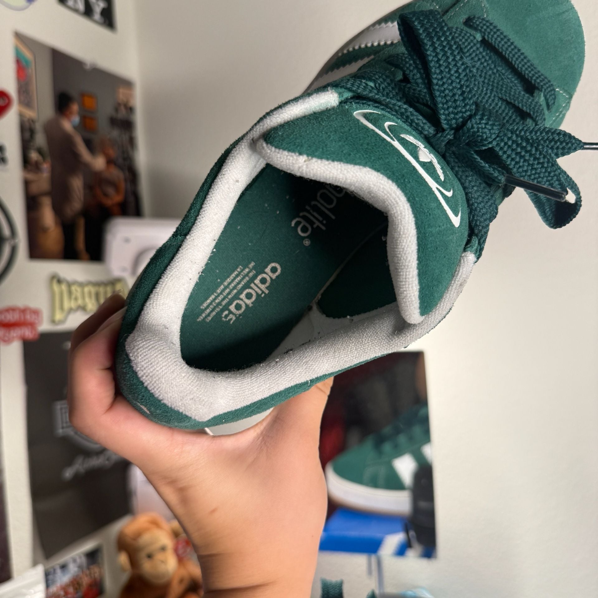 Adidas Campus 00s Size 7 Dark Green and White (Box not included) 10