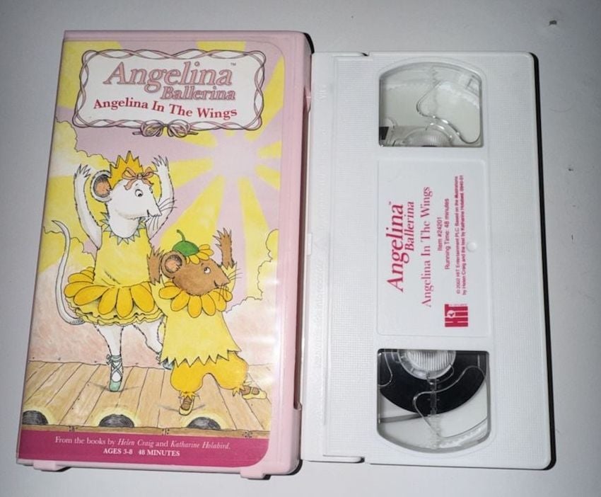 Angelina Ballerina Angelina In The Wings VHS Tape 1