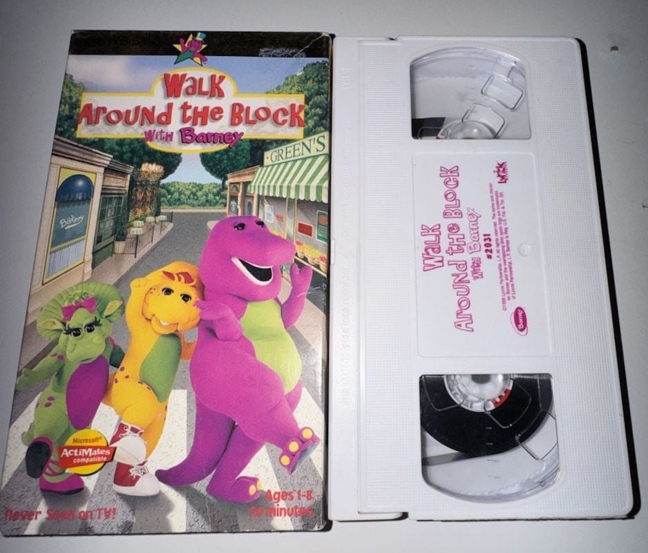 Barney Walk Around the Block with Barney VHS Tape 1