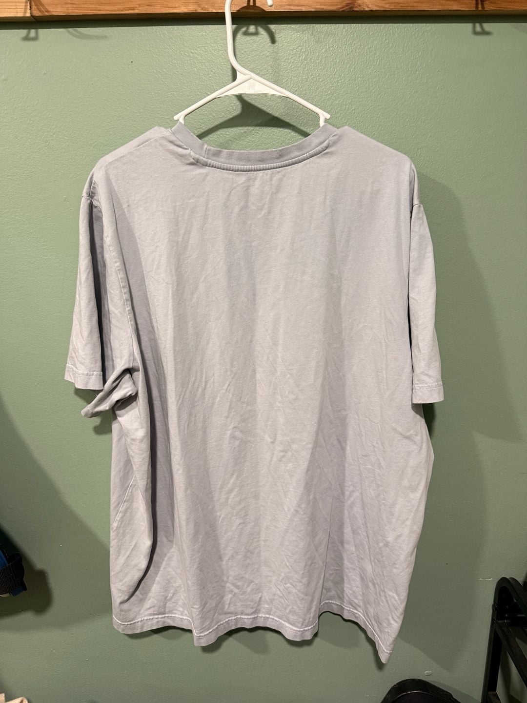 Adidas Graphic T-Shirt Size 2XL Light Blue Embroidered Logo Tee 3