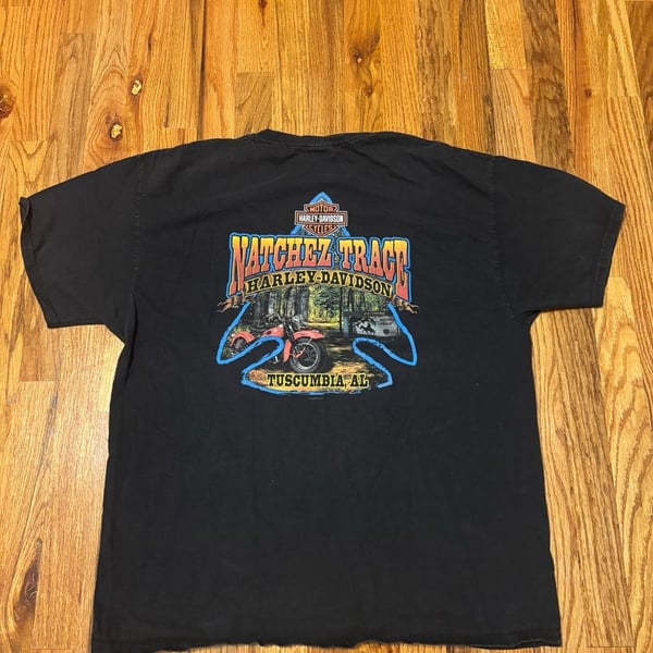 Harley Davidson Natchez Trace T-Shirt X-Large Black Tuscumbia AL 2012
