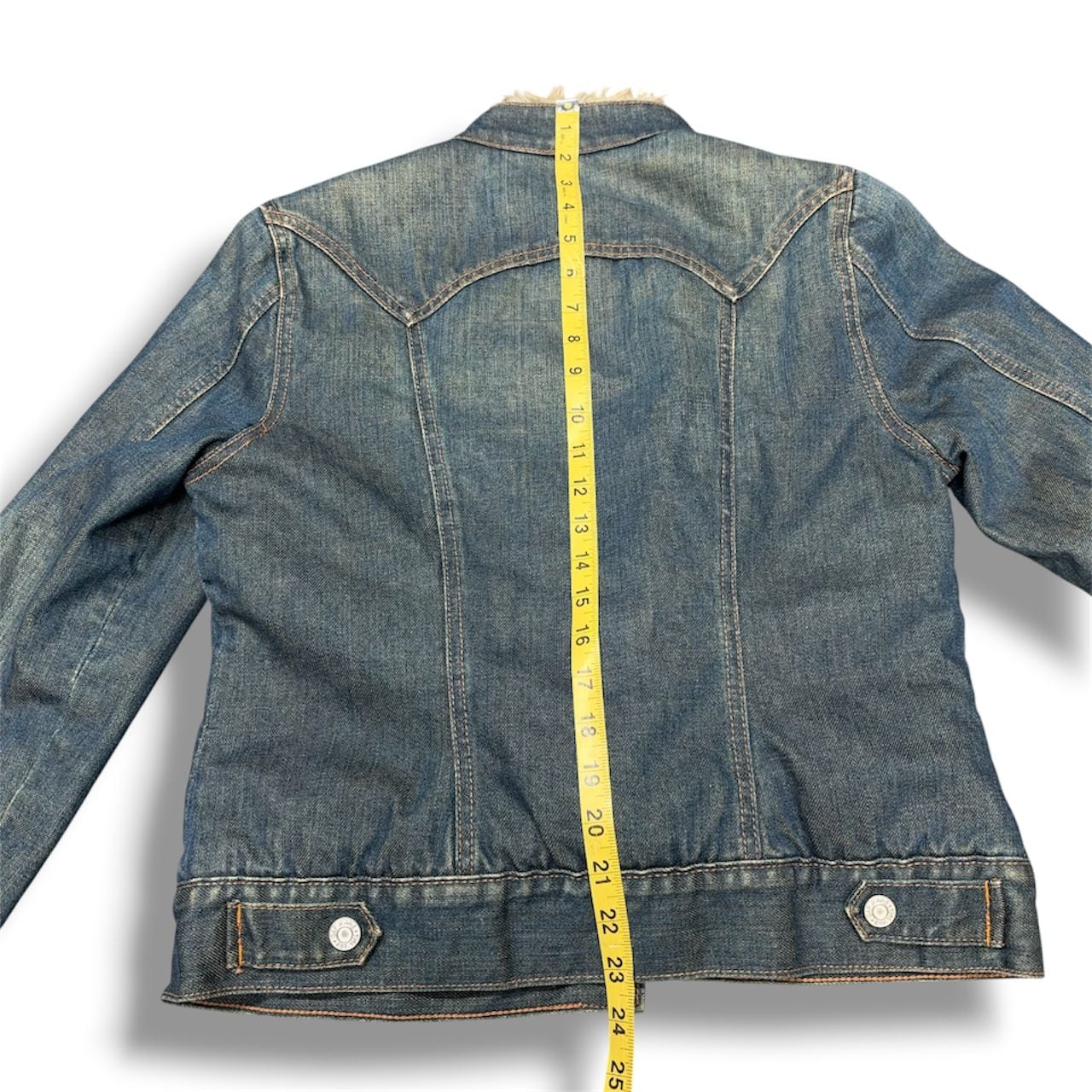 Gap Sherpa Lined Denim Jacket Blue 5