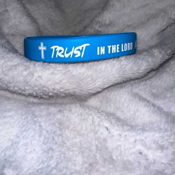 Christian Silicone Wristband Trust In The Lord Bible Verse Bracelet 20 Pieces