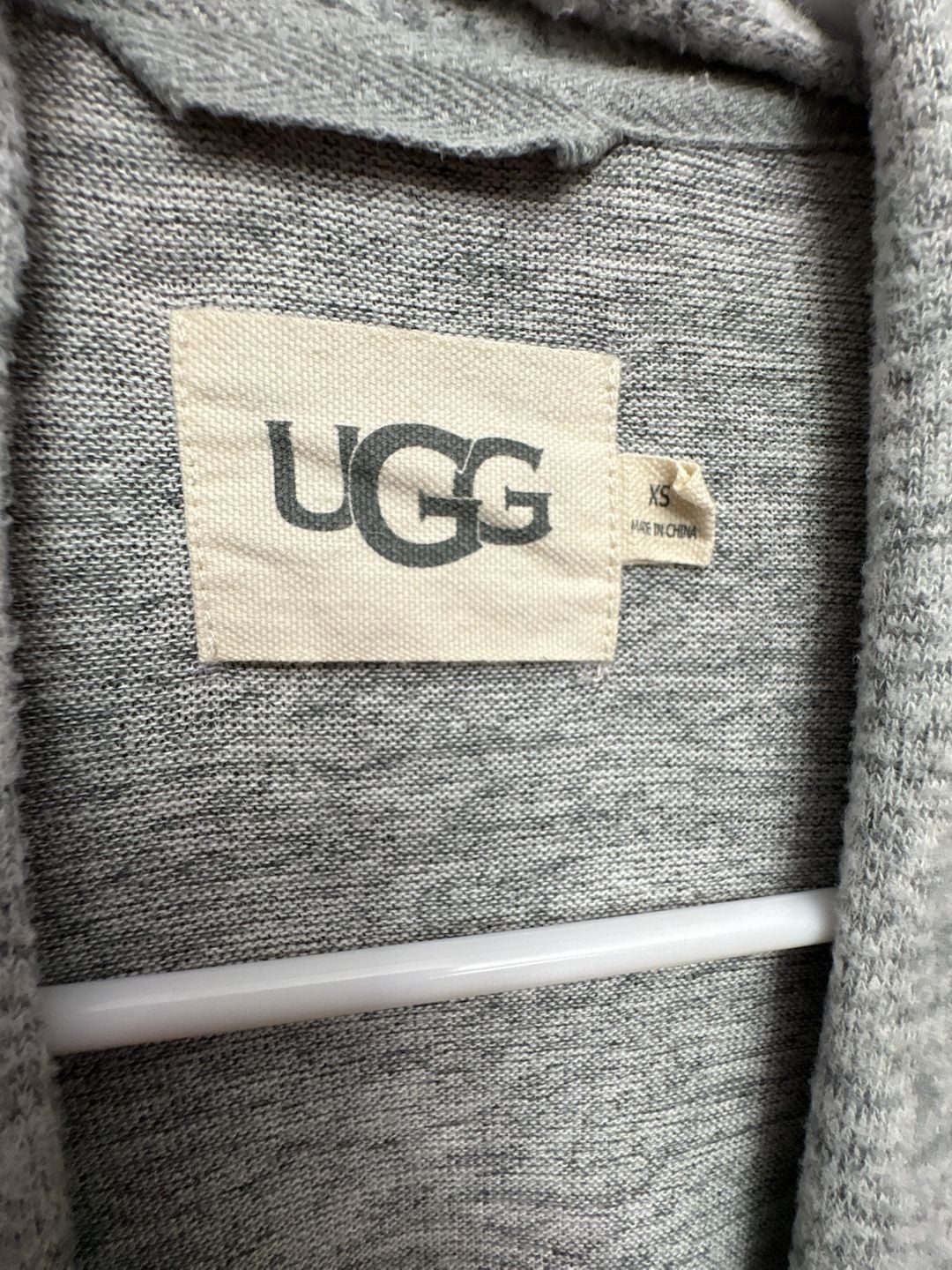 UGG Monrose Robe Size XS Grey Marled Knit Long Sleeve Belted 2
