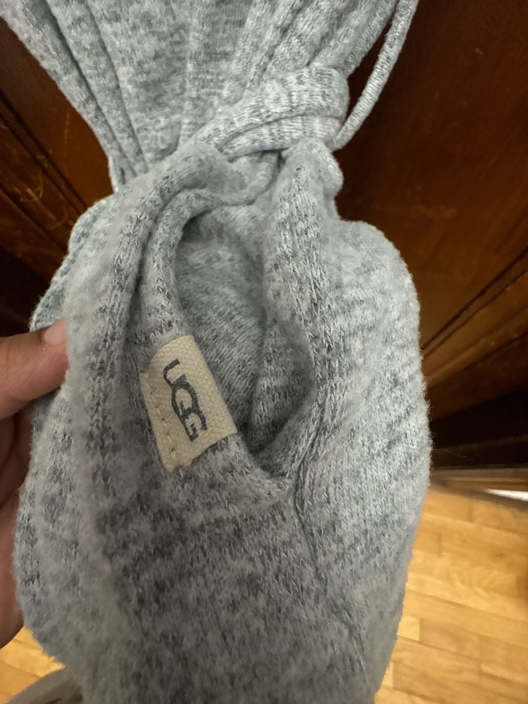 UGG Monrose Robe Size XS Grey Marled Knit Long Sleeve Belted 3