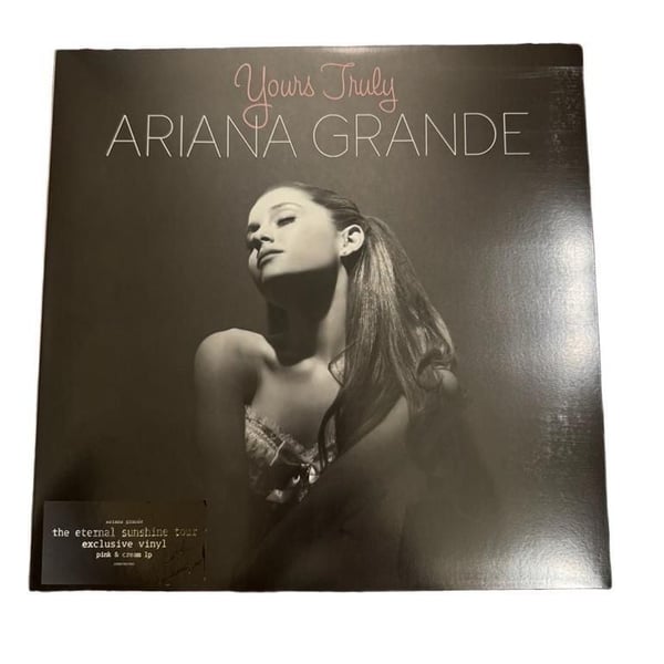 Ariana Grande Yours Truly Vinyl Pink & Cream TOUR EXCLUSIVE Eternal Sunshine LP