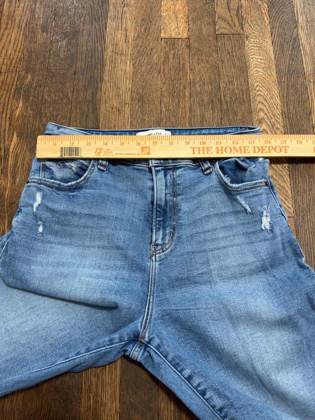 Abercrombie & Fitch The Super Skinny Ankle High Rise Curve Love Size 29L Ripped 5