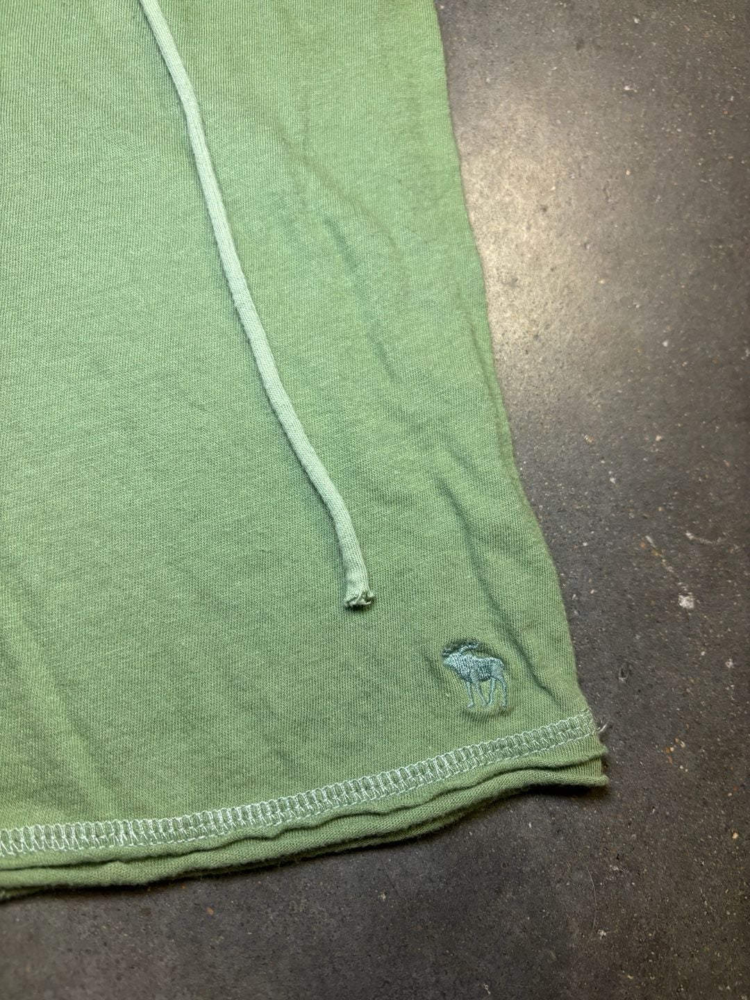 Abercrombie & Fitch Top Size S Green V-Neck Lace Y2K 6