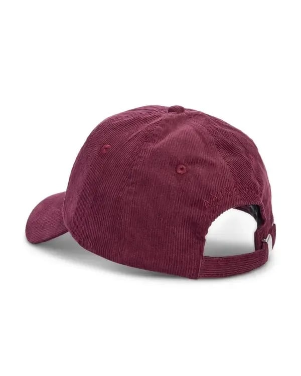 Anine Bing Corduroy Baseball Cap Burgundy NWT 3