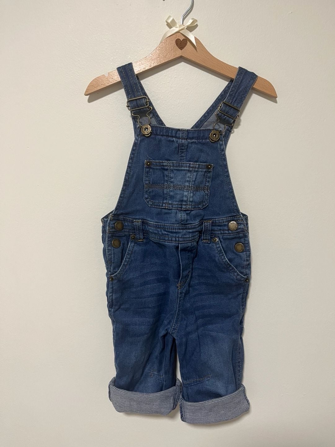 Genuine Kids From Oshkosh Denim Overalls Size 2T Blue Cotton 6