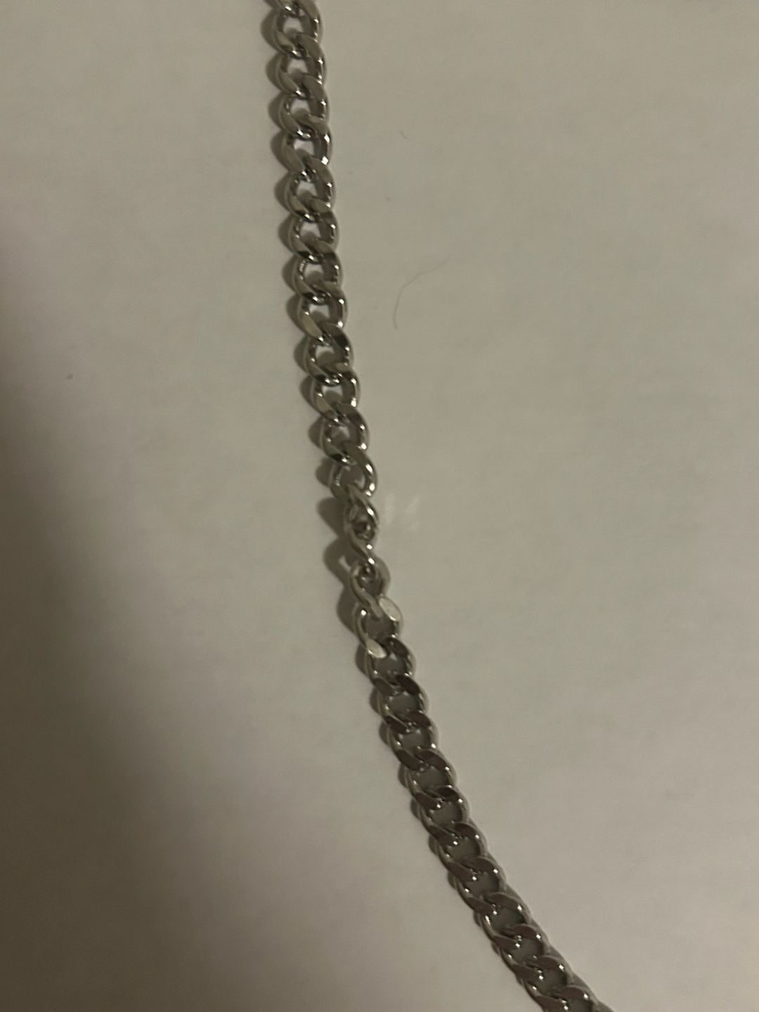 Silver Curb Chain Bag Strap Wallet Chain 20 Inch 5