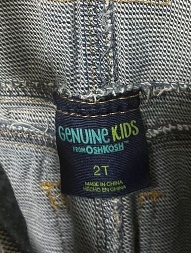 Genuine Kids From Oshkosh Denim Overalls Size 2T Blue Cotton 7