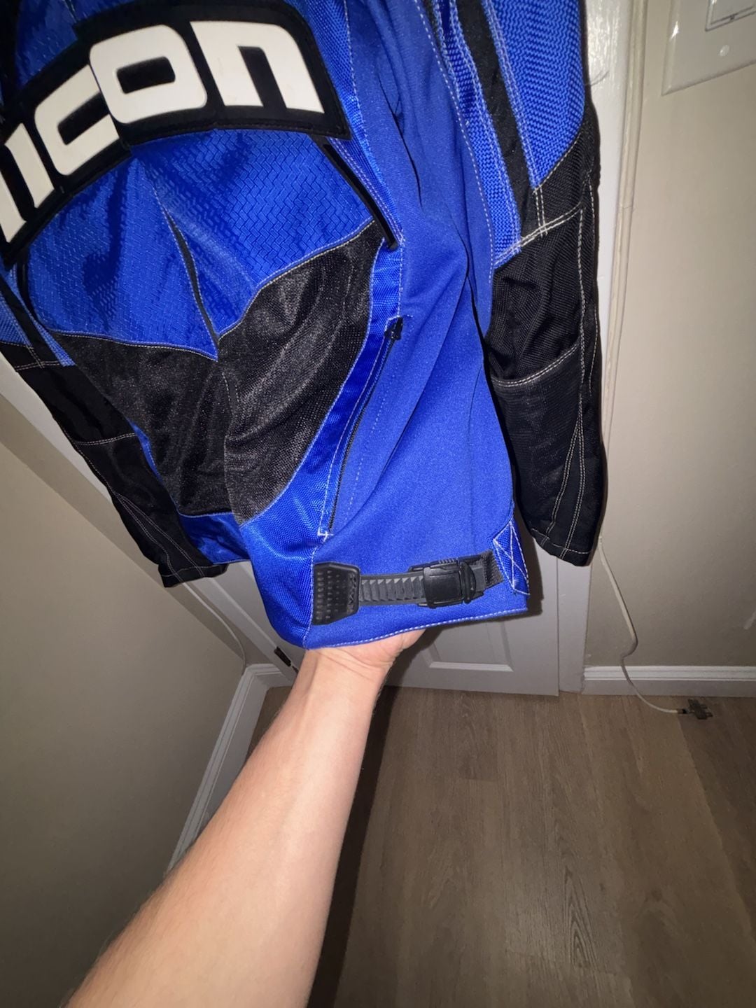 Icon Contra Jacket Blue Black Motorcycle 8
