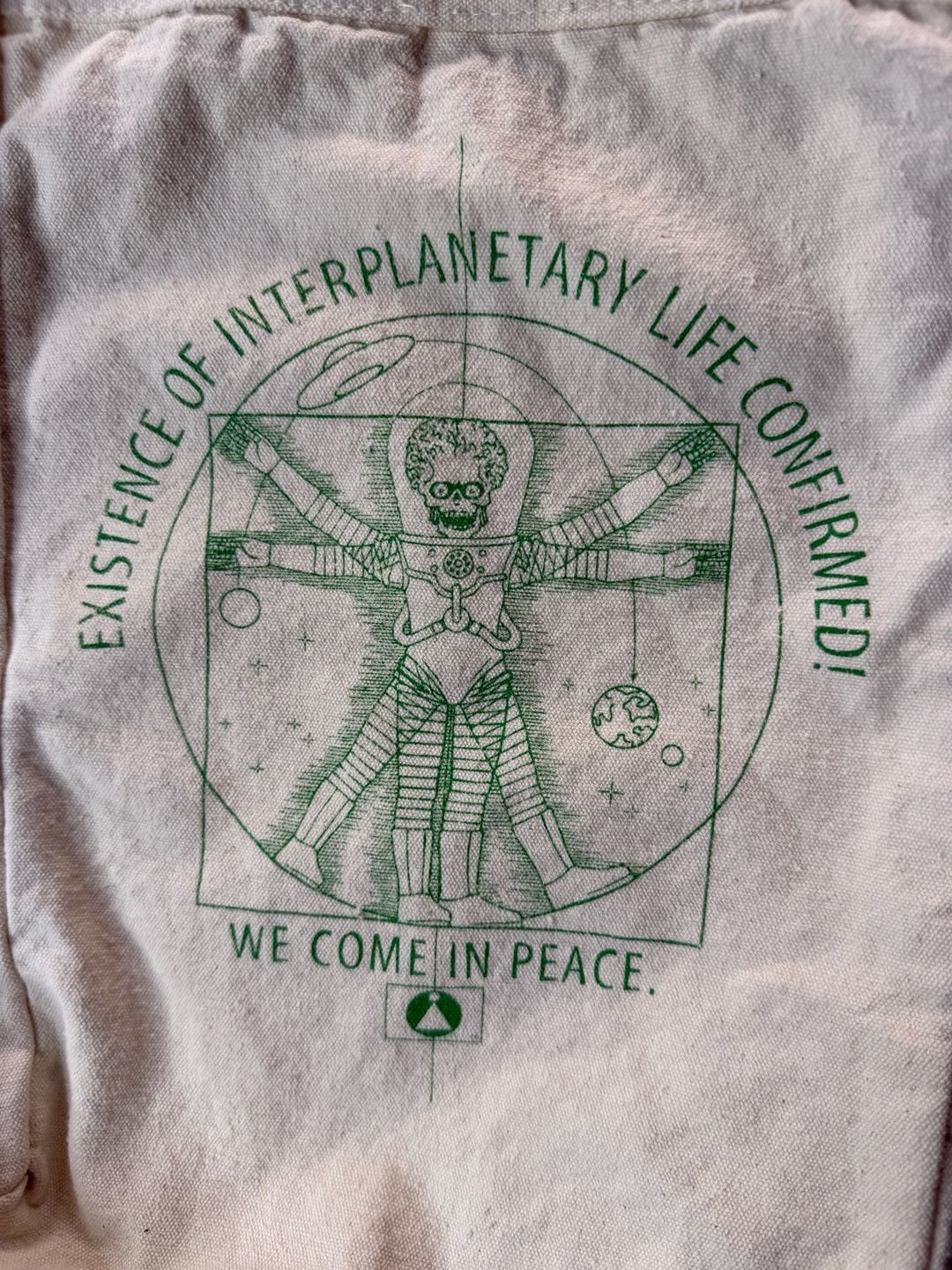 Rare 1996 Los Angeles Comic Book ScienceFiction Convention Tote Bag Mars Attacks 3