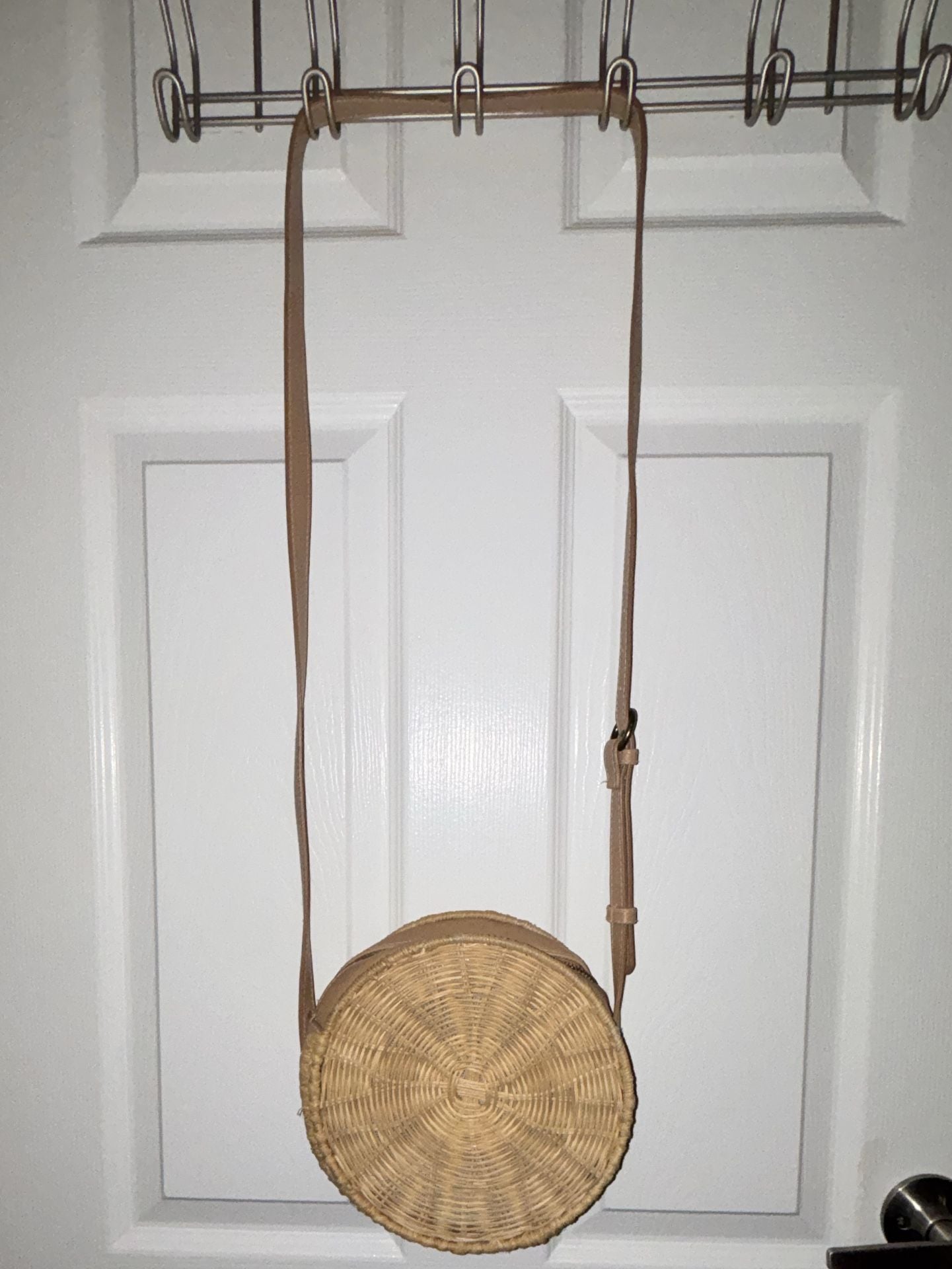 Zara Round Woven Straw Crossbody Bag 2