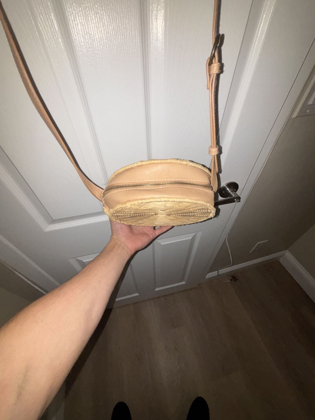 Zara Round Woven Straw Crossbody Bag 3