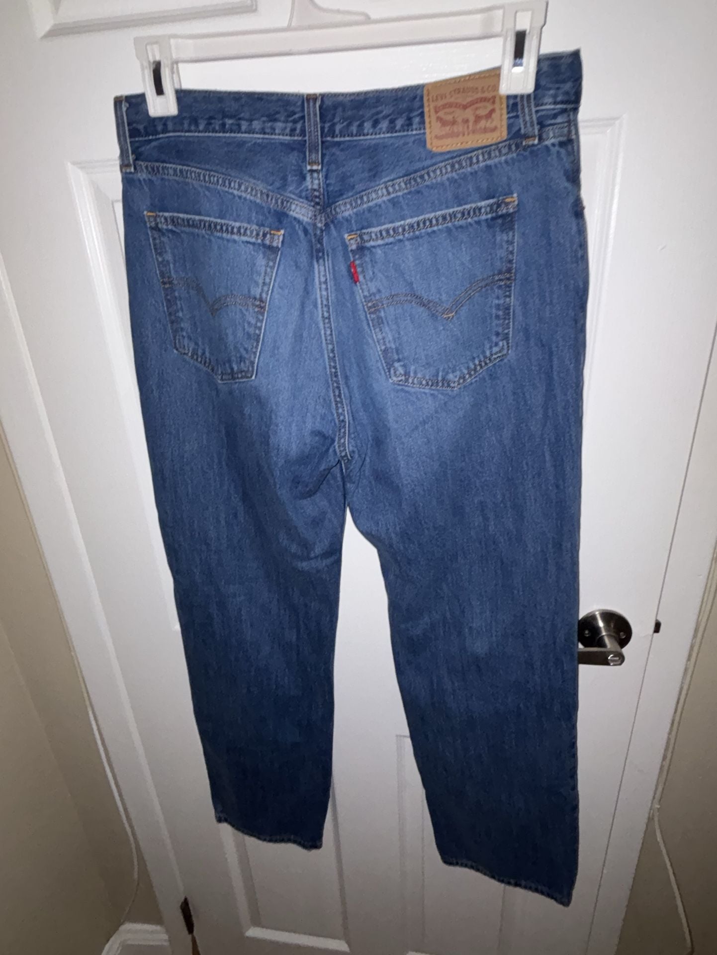 Levi's Low Pro Straight Jeans Size 30 Distressed 6