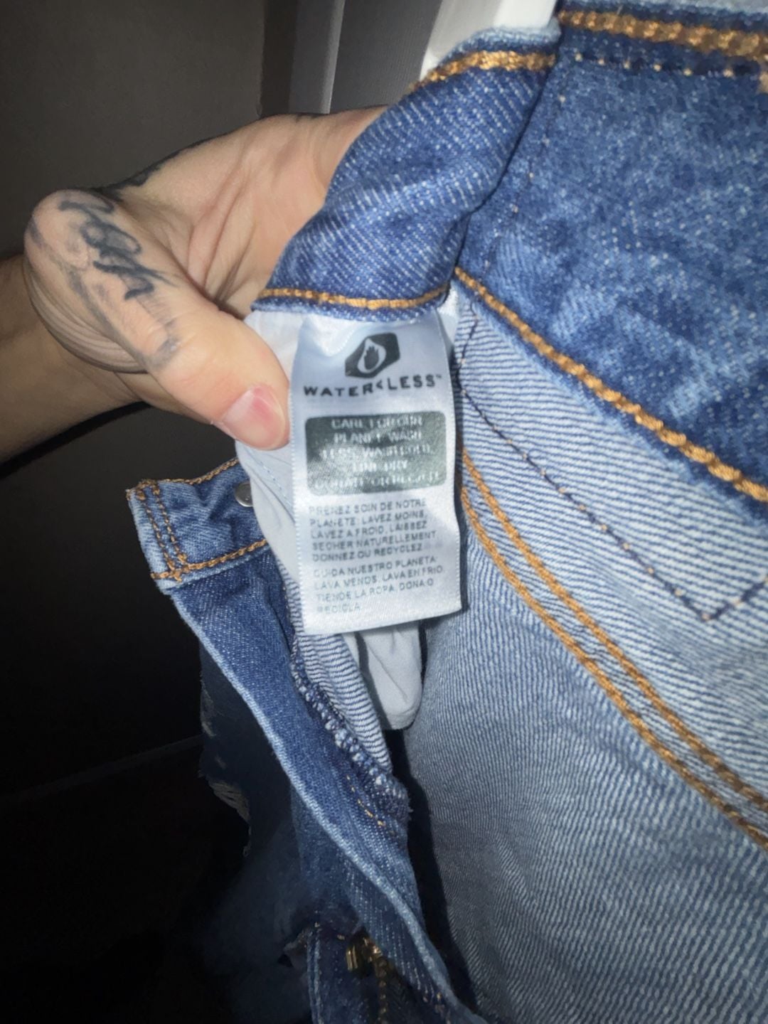 Levi's Low Pro Straight Jeans Size 30 Distressed 8