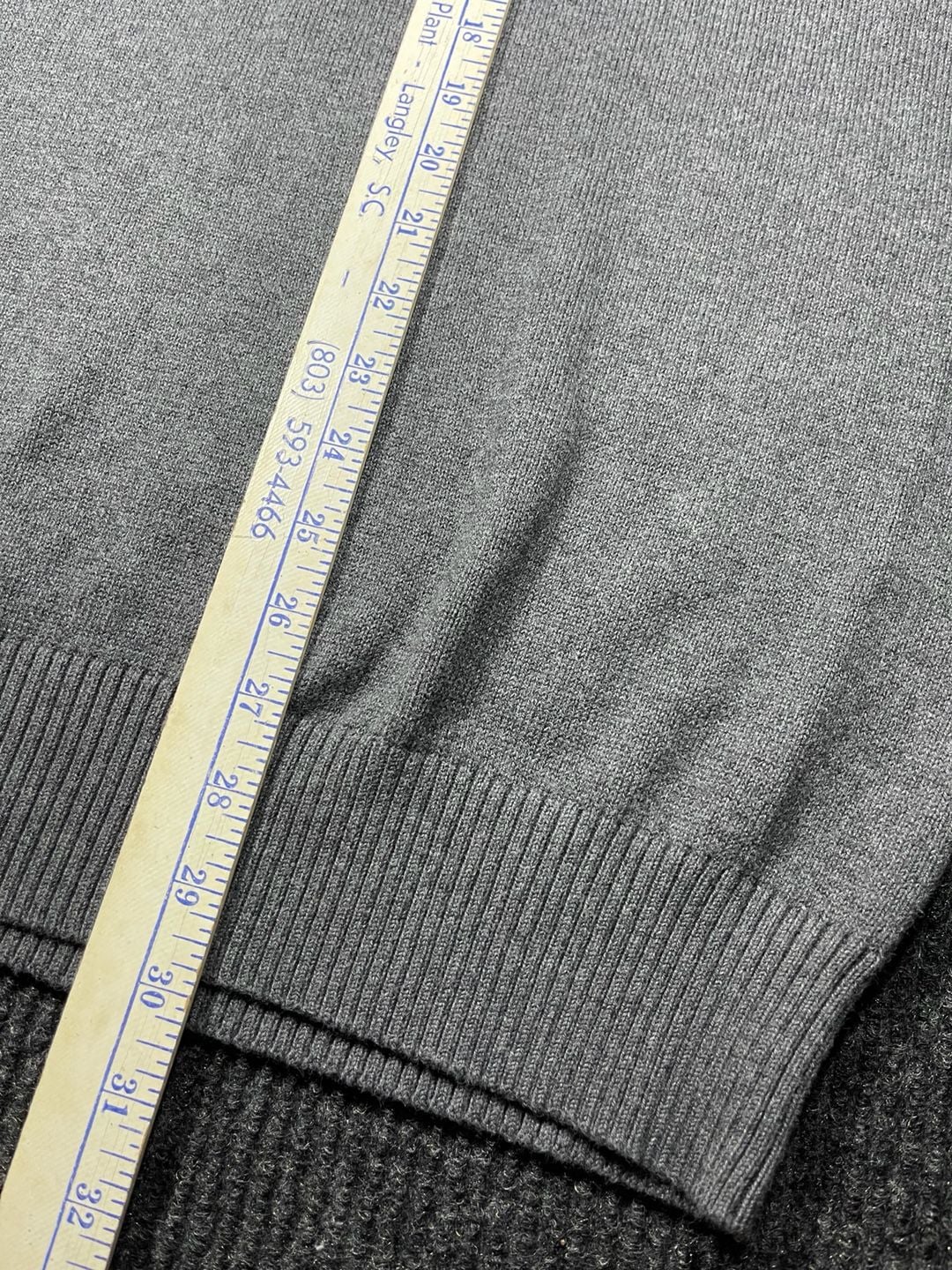 Duluth Trading Co Sweater Size XLT Gray Cotton Blend Crew Neck 6
