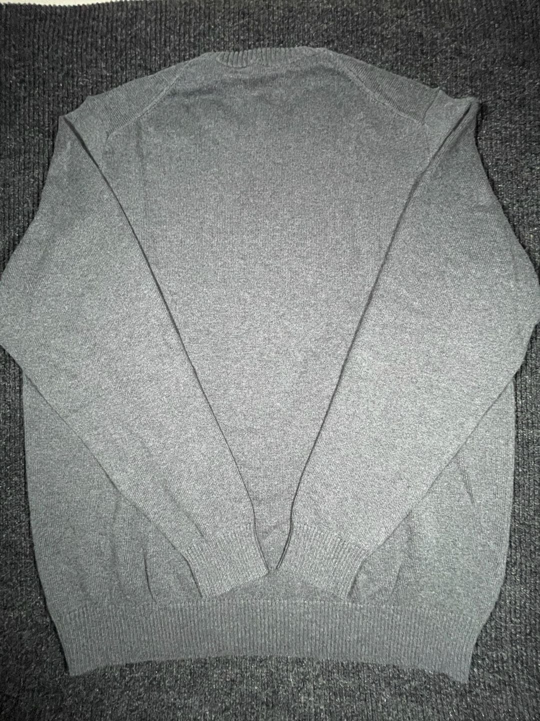 Duluth Trading Co Sweater Size XLT Gray Cotton Blend Crew Neck 7