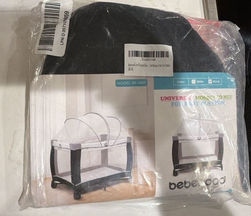 Bebewood Universal Mosquito Net For Baby Playpen BR-MNP Black 1
