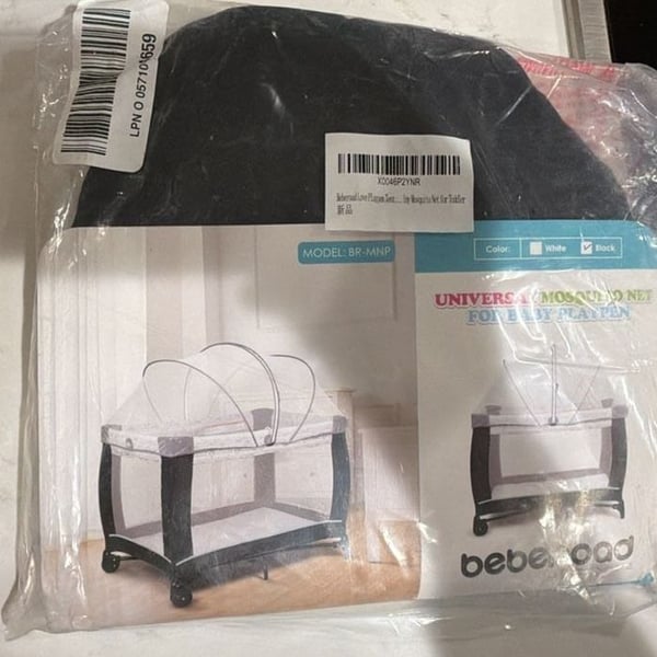 Bebewood Universal Mosquito Net For Baby Playpen BR-MNP Black