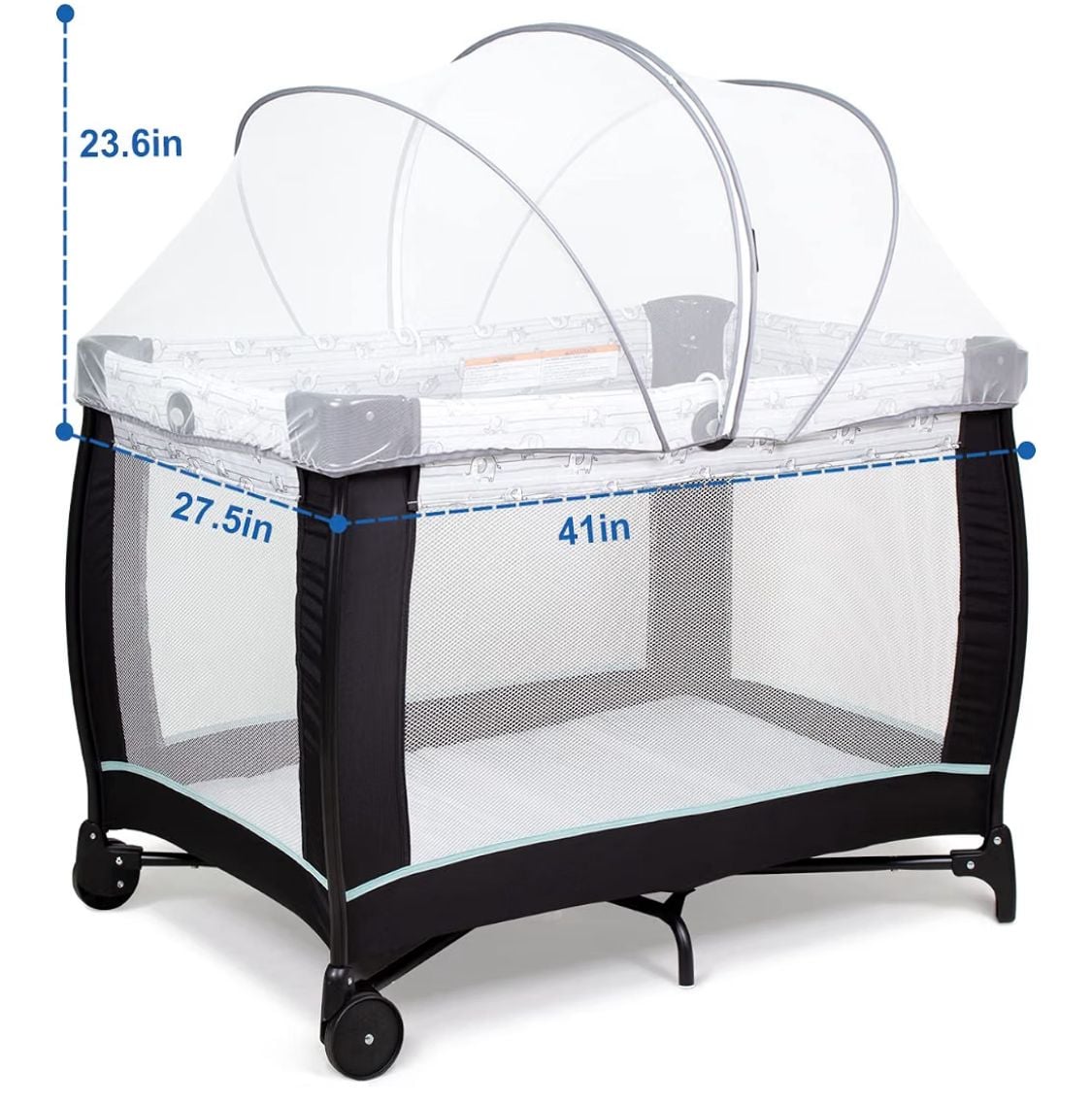 Bebewood Universal Mosquito Net For Baby Playpen BR-MNP Black 5