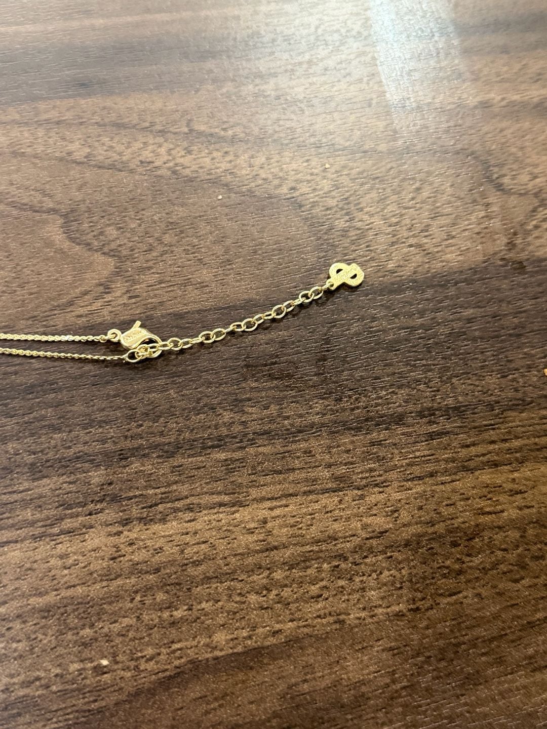 Christian Dior Vintage Gold Tone Crystal & Pearl Flower Necklace 7