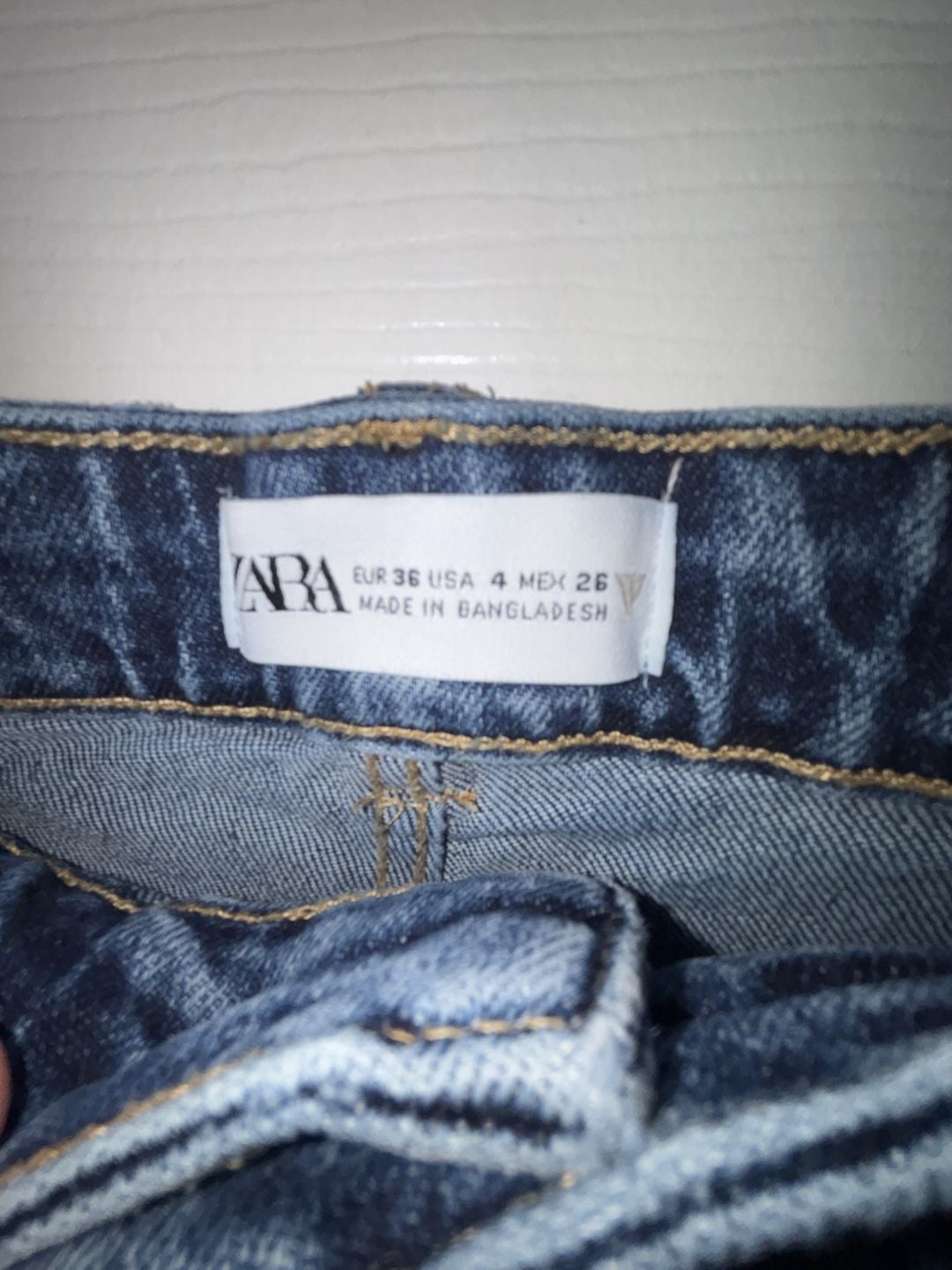 Zara Denim Cut-Off Jean Shorts Blue 8