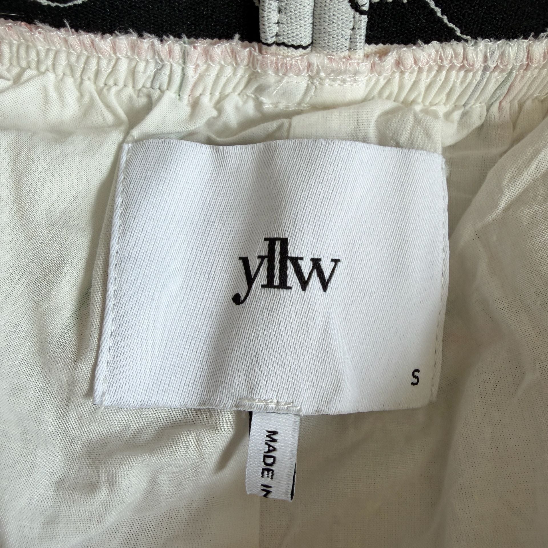 Yellow The Label Drew Linen Plaid Pants 10