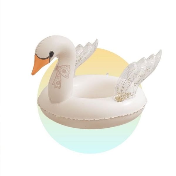 UGOVIANE Toddler Pool Float Lace Swan Ring
