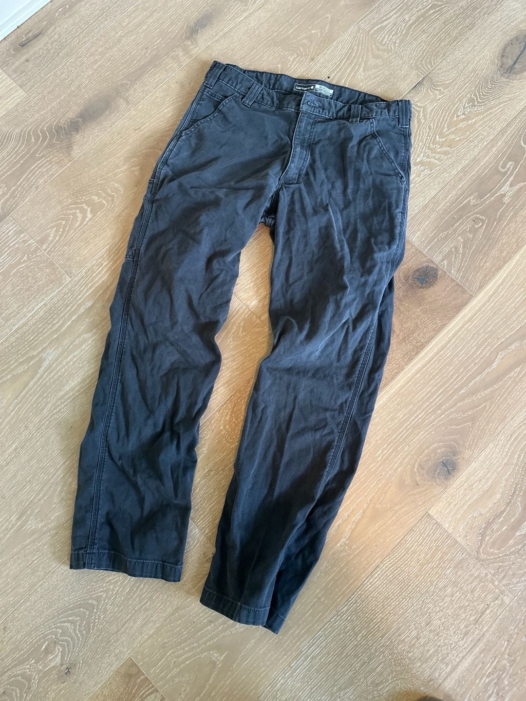Carhartt Relaxed Fit Work Pants Black Canvas 2