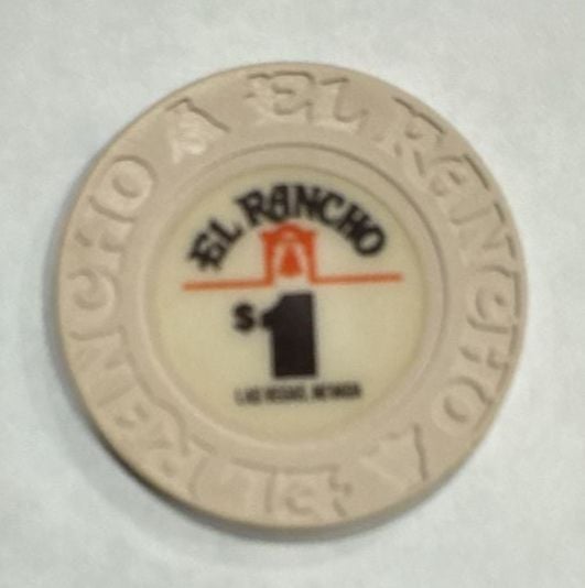 El Rancho Las Vegas Casino Chip $1 Vintage 1