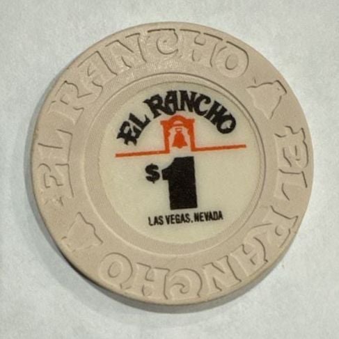 El Rancho Las Vegas Casino Chip $1 Vintage 2