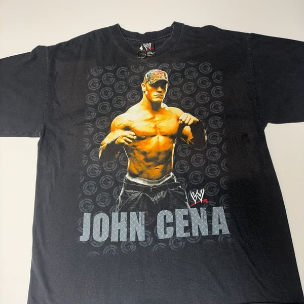 WWE John Cena Graphic T-Shirt Size XL Vintage 2007 Fifth Sun Black