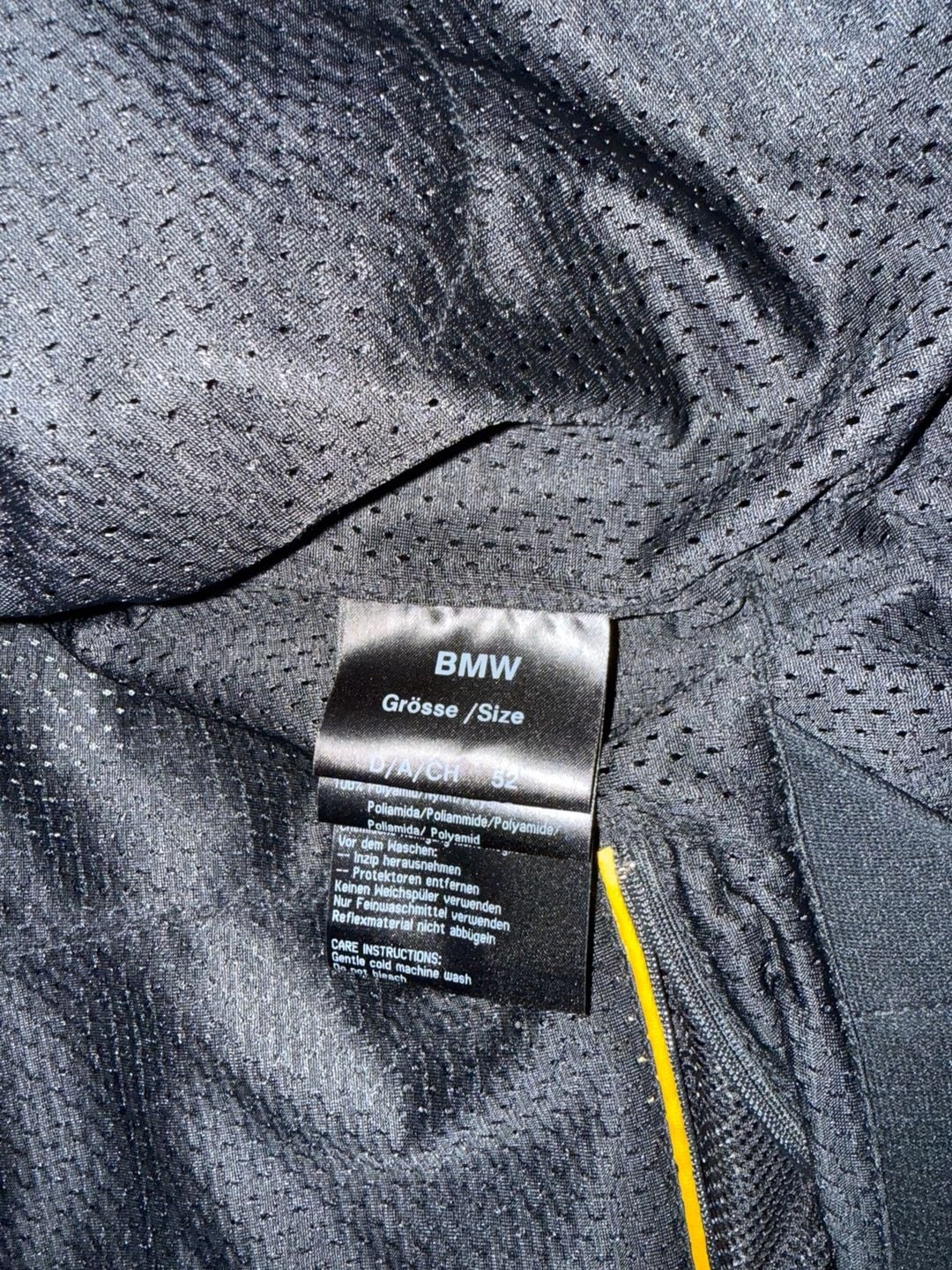 BMW Motorrad Rallye 3 Jacket Size 52 Black Yellow Motorcycle Touring 6