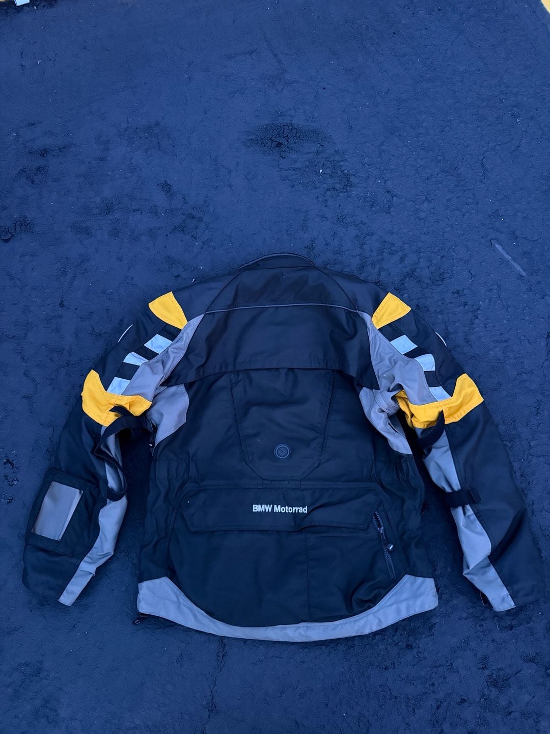 BMW Motorrad Rallye 3 Jacket Size 52 Black Yellow Motorcycle Touring 8